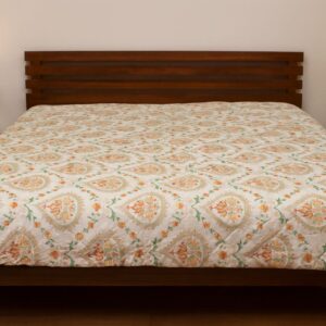 Peach Garden Soft Tripple Layer Pure Cambric Cotton Dohar Double  Bed Size: 90 inch x 100 inches