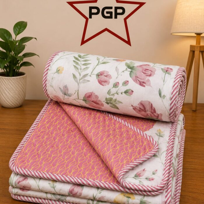 pink floral dohar pink floral dohar