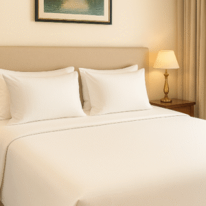 Plain white 200 TC, 100% Printed cotton Bedsheet Double Bed