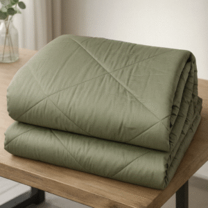 Plain Cotton Double Bed Razais reversible filled with soft pure cotton (Rui), Size: 90 inch x 100 inches.