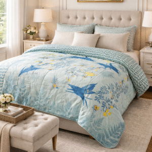 Blue Bird Soft Tripple Layer Pure Cambric Cotton Dohar Double  Bed Size: 90 inch x 100 inches