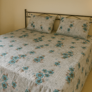 Majestic Green 200 TC, 100% Printed cotton Bedsheet Double Bed