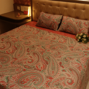 Kashmir Aura Paisley Comfort 200 TC Cotton Bedsheet