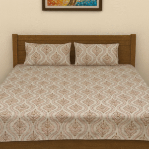 Rajasthani 200 TC, 100% Printed cotton Bedsheet Double Bed