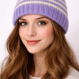 Pure Wool Hand Knitted Caps, Warm and Comfortable