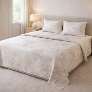 Sky Marble Elegance Bedsheet – 310 TC 100% Cotton Printed Double Bedsheet (Copy)