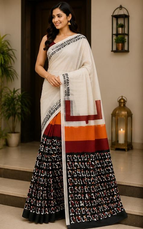 Primum cotton fabric saree Primum cotton fabric saree